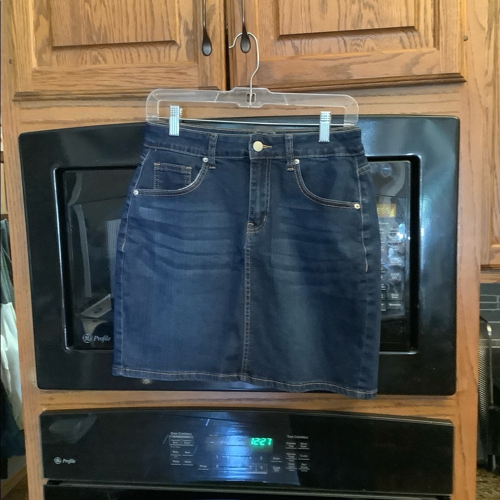 Jean Midi Skirt